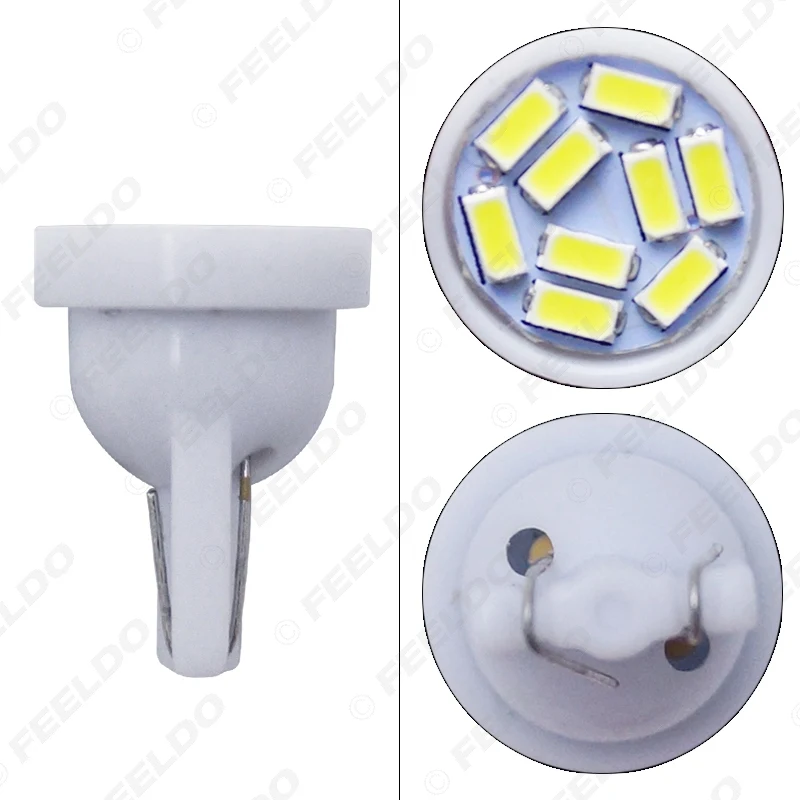 LEEWA 4 шт. белая автомобильная лампа T10 194 168 Светодиодная внутреннего освещения