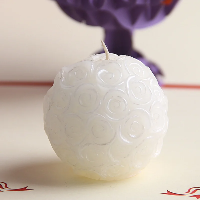 4 шт. свадебные декоративные свечи Романтическая Роза шар цветок свеча для дня