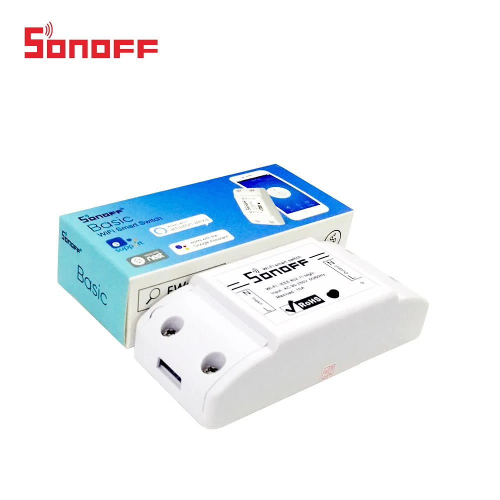 5 шт. Sonoff базовый смарт-коммутатор Wifi управляемый коммутатор с alexa google home умный дом
