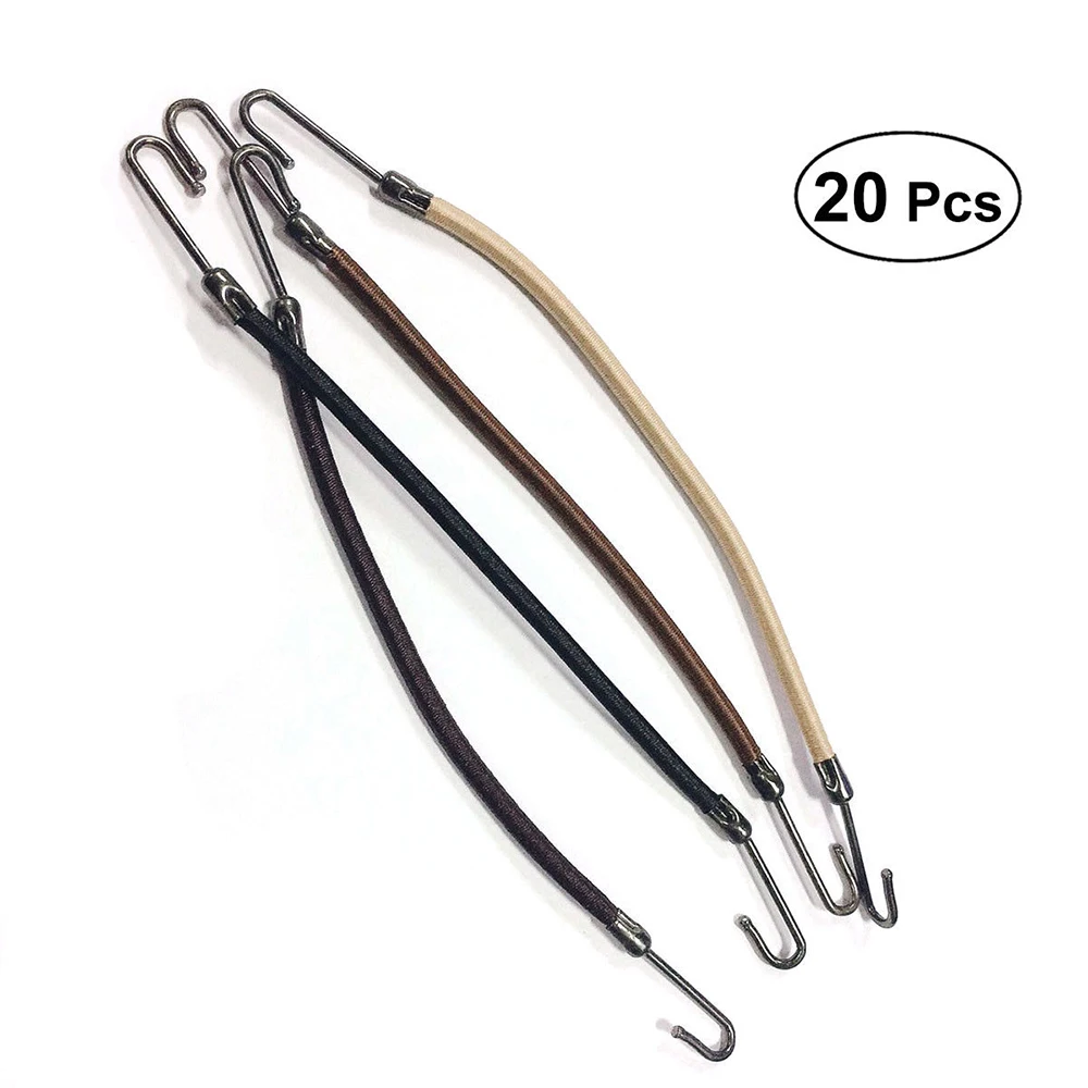 Новинка 2019 20 шт. крючков для конского хвоста банджи резинки крючки укладки волос