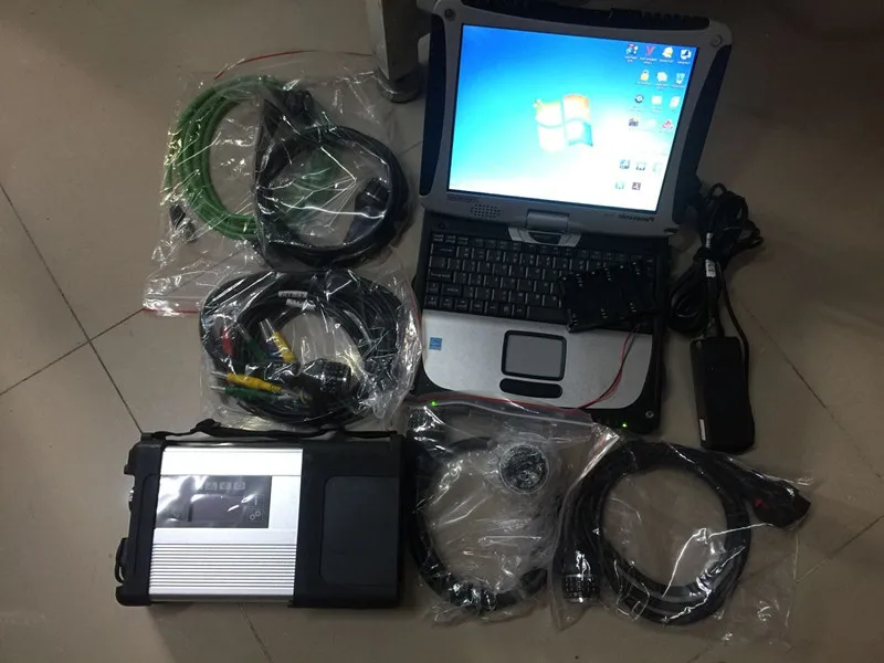 MB SD Подключение C5 MB Звезда C5 с новейшим программным обеспечением,12 v ssd Звезда диагностический инструмент ve. diamo/X/DTS с CF19 ноутбук i5cpu