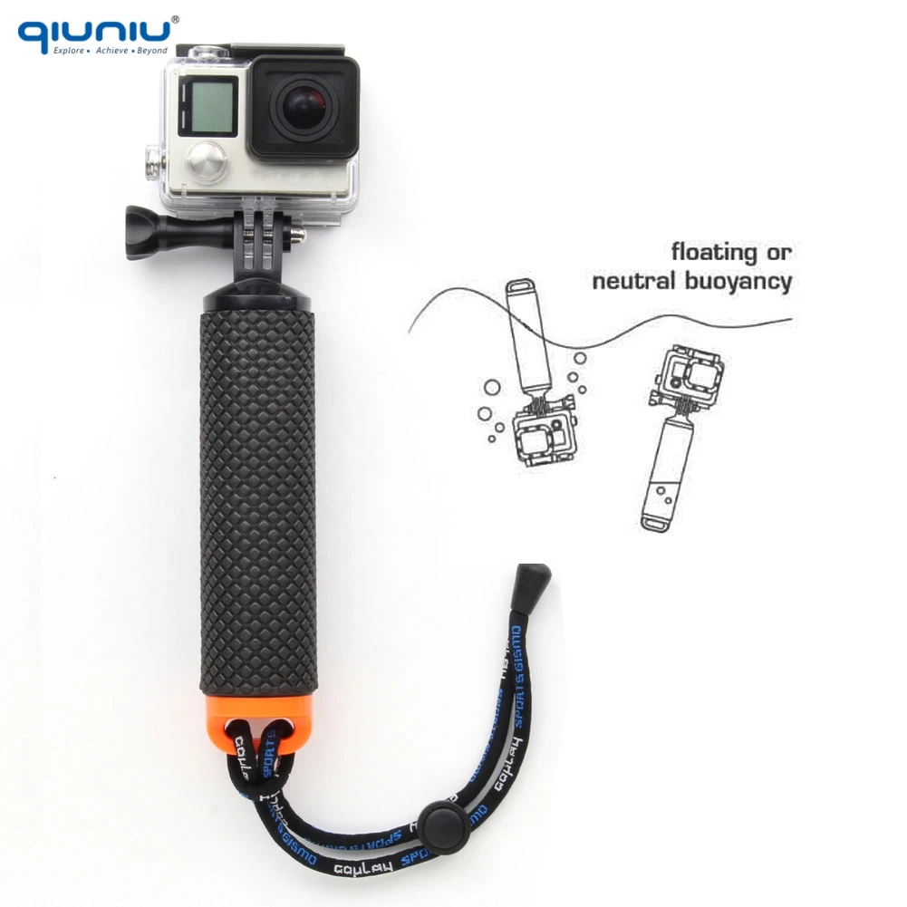 Монопод QIUNIU с плавающей ручкой ручной монопод ручка для погружения POV буй GoPro Hero 3 +