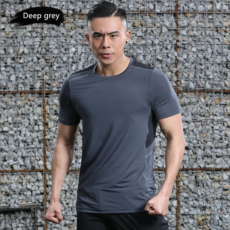 Футболка LANBAOSI Мужская быстросохнущая Повседневная дышащая майка с коротким