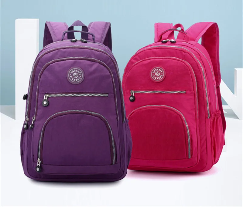 Школьный рюкзак для девочек-подростков Mochila Feminina Kipled, женские рюкзаки, нейлоновый водонепроницаемый повседневный рюкзак для ноутбука, женский рюкзак