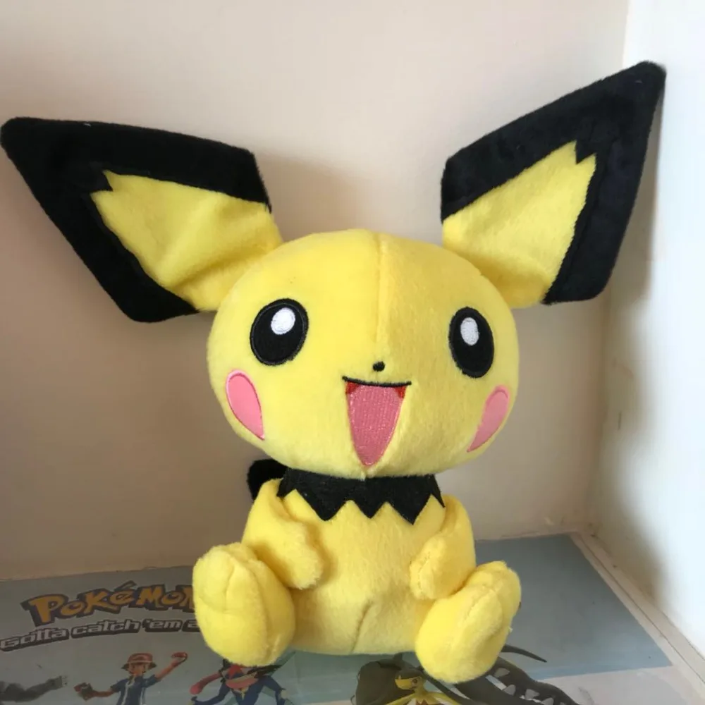 Плюшевые игрушки Pichu 23 см карманная детская Подарочная игрушка Детские