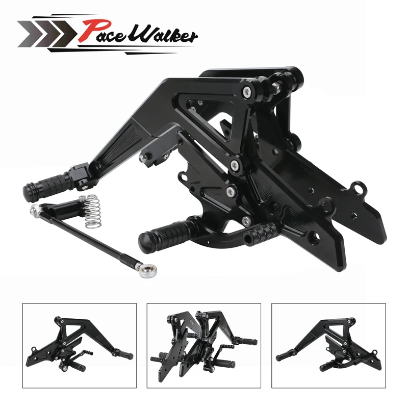 CNC алюминиевый мотоцикл Регулируемый Rearset задний Набор Подножки педаль Подножка