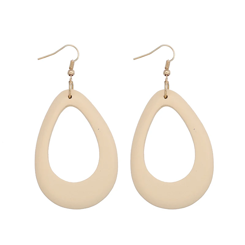 Деревянный ажурный дизайн 5 цветов подвеска в виде капли воды для африканских