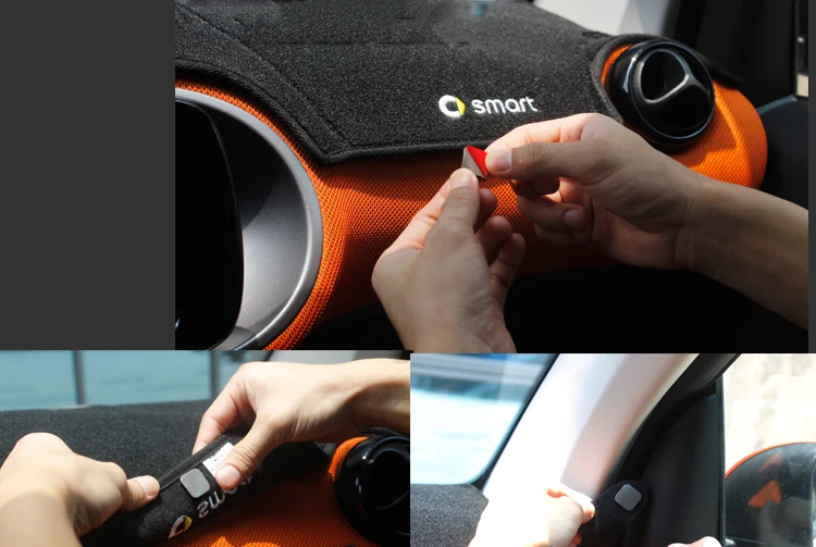 Smart Fortwo Forfour 453 Передняя приборная панель коврик от солнца центральная консоль защитный коврик Защита от солнца Антибликовая накладка форма автомобиля