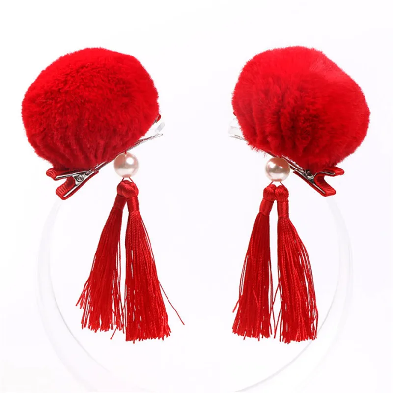 Заколки для волос с кисточками в этническом стиле|Аксессуары девочек| |