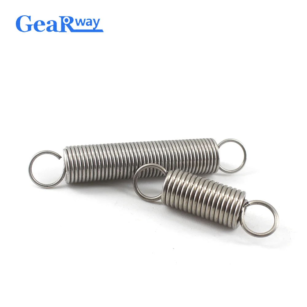 Gearway 10 шт. пружина из нержавеющей стали 0 5 мм толщина пружин с крючками 15-50