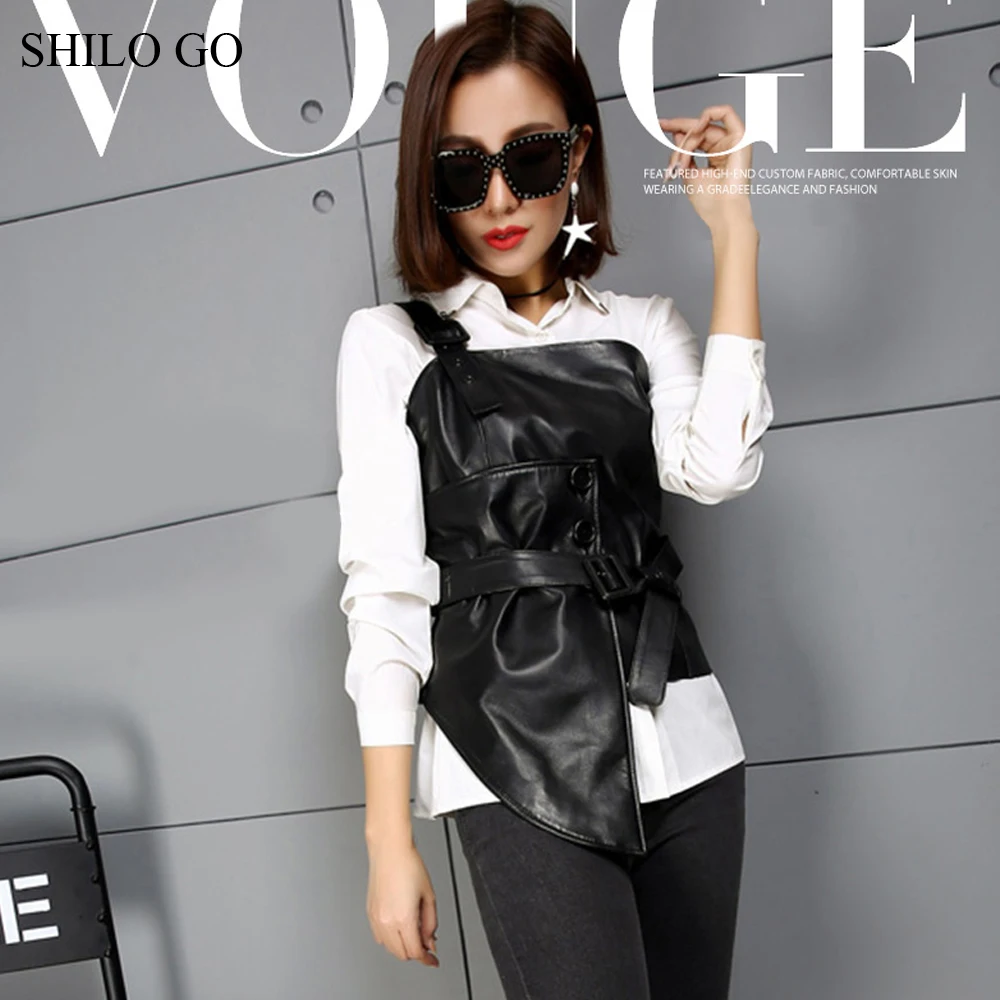 Блузка SHILO GO Женская осенняя из натуральной овчины|blouse fashion|fashion blousesleather blouse |