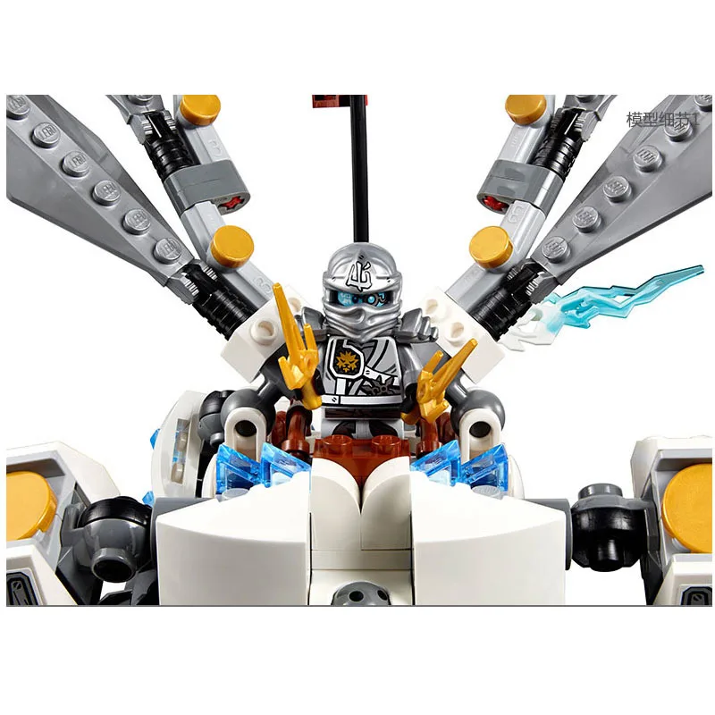 WAZ Совместимость legoe ninjagoes 70748 LELE 79111 359 шт. блоки Ninjago рисунок Титан Дракон игрушки