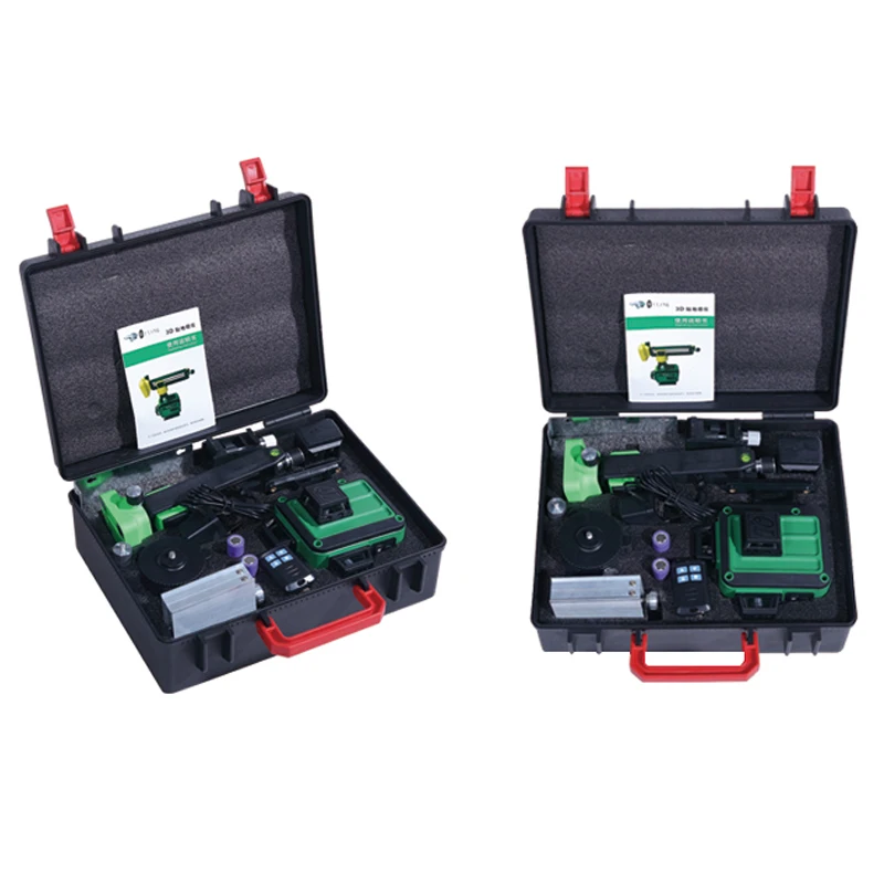 Горизонтальный и вертикальный самовыравнивающийся лазерный уровень 16 линий 4D 360