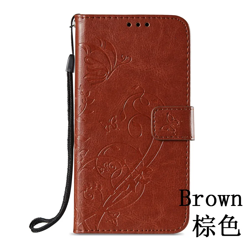 Brown Кожаный чехол-книжка для samsung Galaxy J3 J36 6 SM-J320F/DS SM-J320FN SM-J320H/DS JSM-300F SM-J300H - Цвет: Brown
