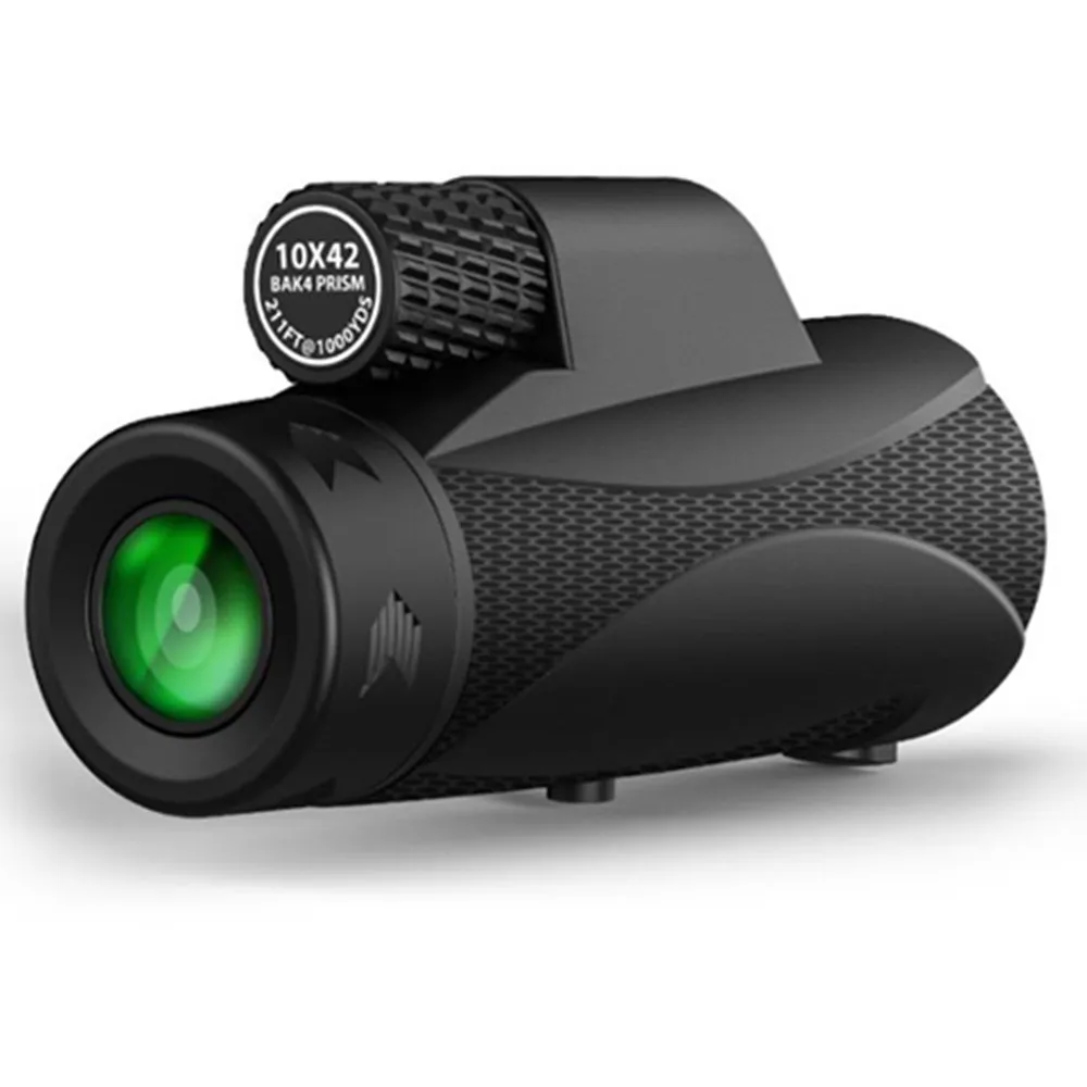 Профессиональный монокулярный телескоп 10X42 BAK4 мощный Spyglass оптический HD Monoculo свет