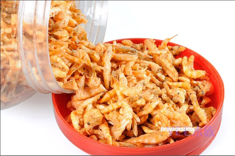 Dried krill Рыба пищевая креветка Крил замороженный сушеный Плотоядный тропический цихлид черепаха цветочный Рог - Цвет: Dried krill