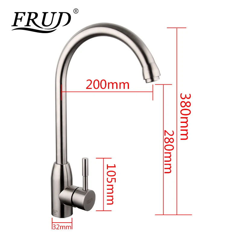 1 Набор смеситель для кухонной мойки из нержавеющей стали|kitchen sink faucet|torneira para