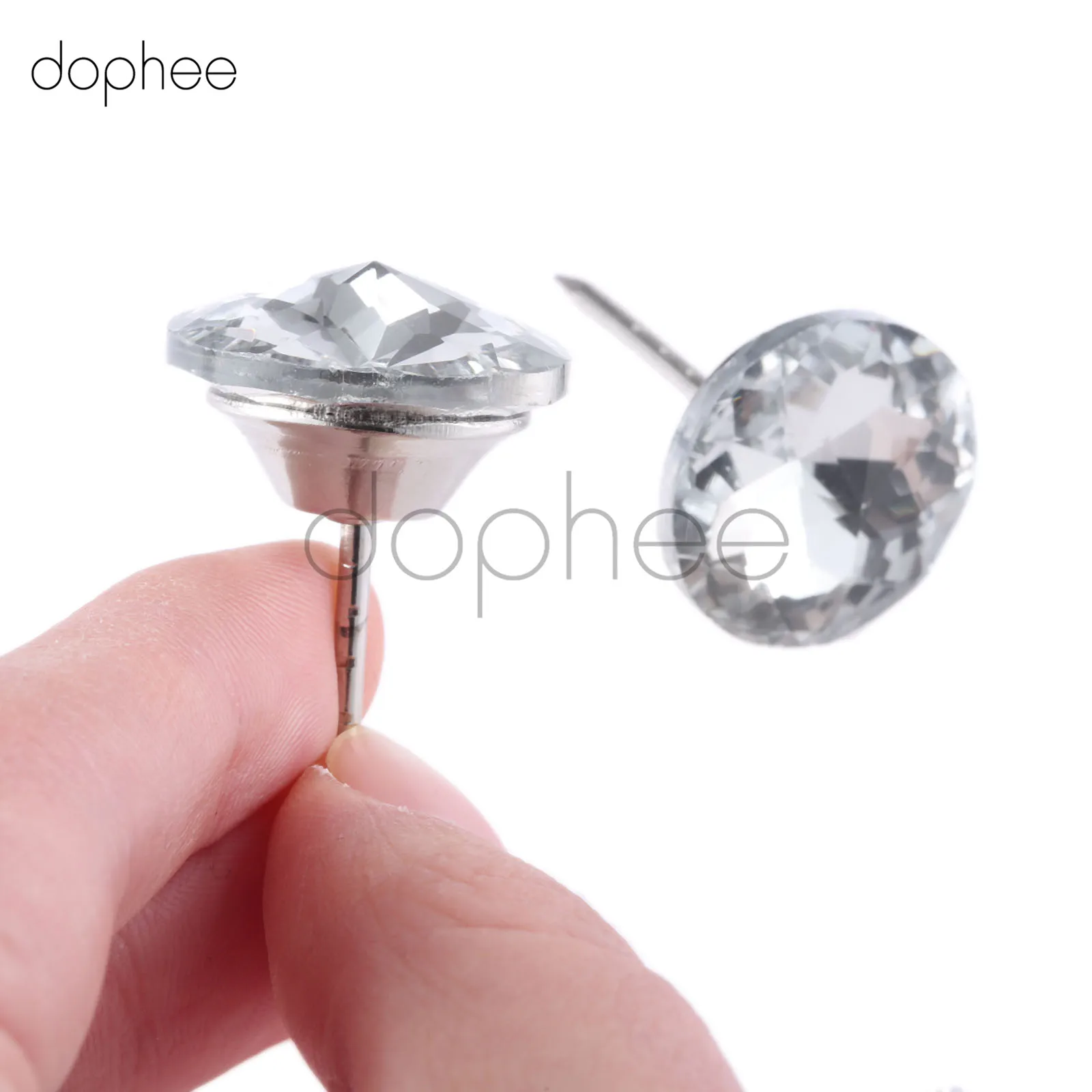 Dophee 10 шт. 20 мм Украшенные стразами пуговицы для шитья для DIY костюмы диван ремесло Вышивание интимные аксессуары