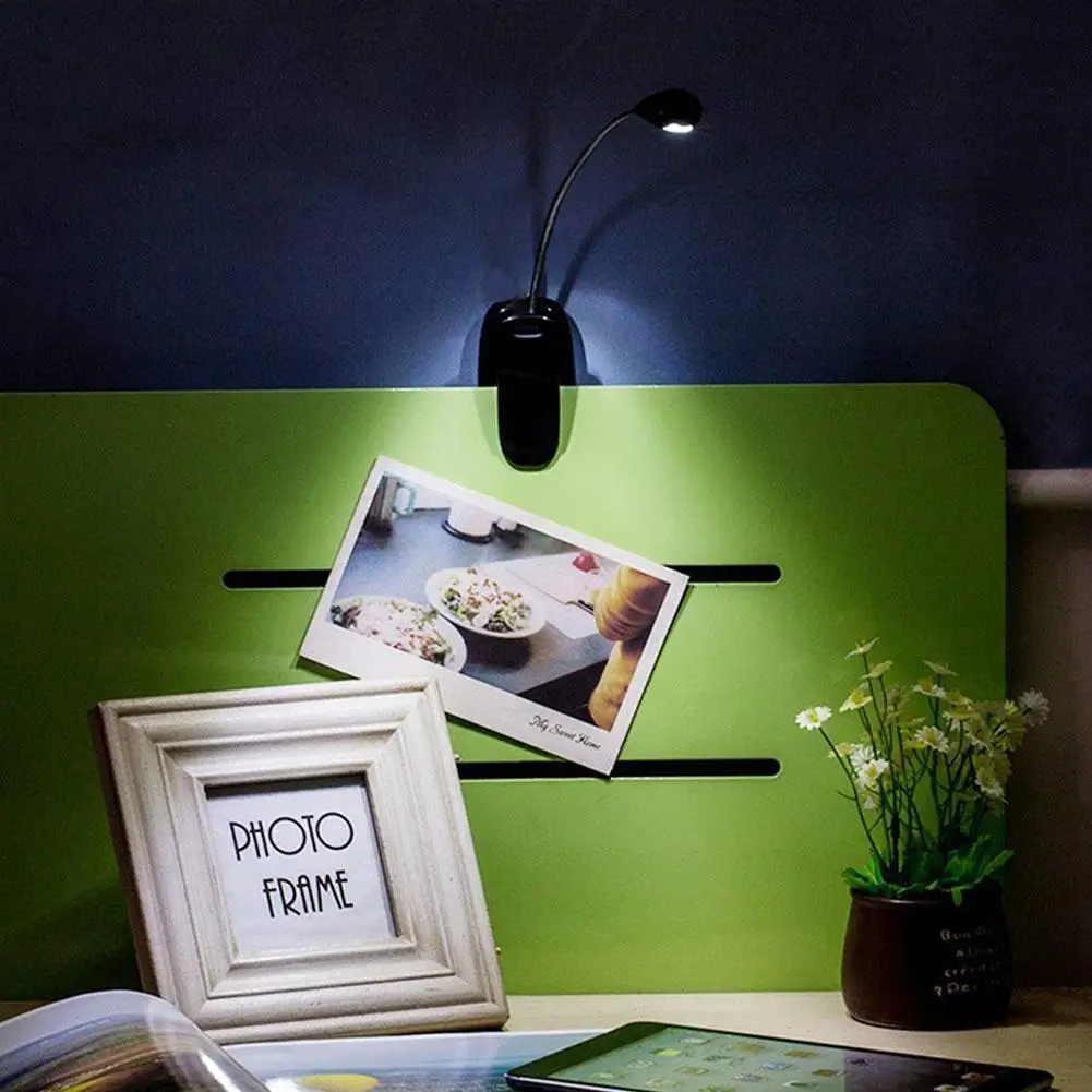 AKDSteel ночник простая портативная настольная лампа для чтения с зажимом гибкая шея