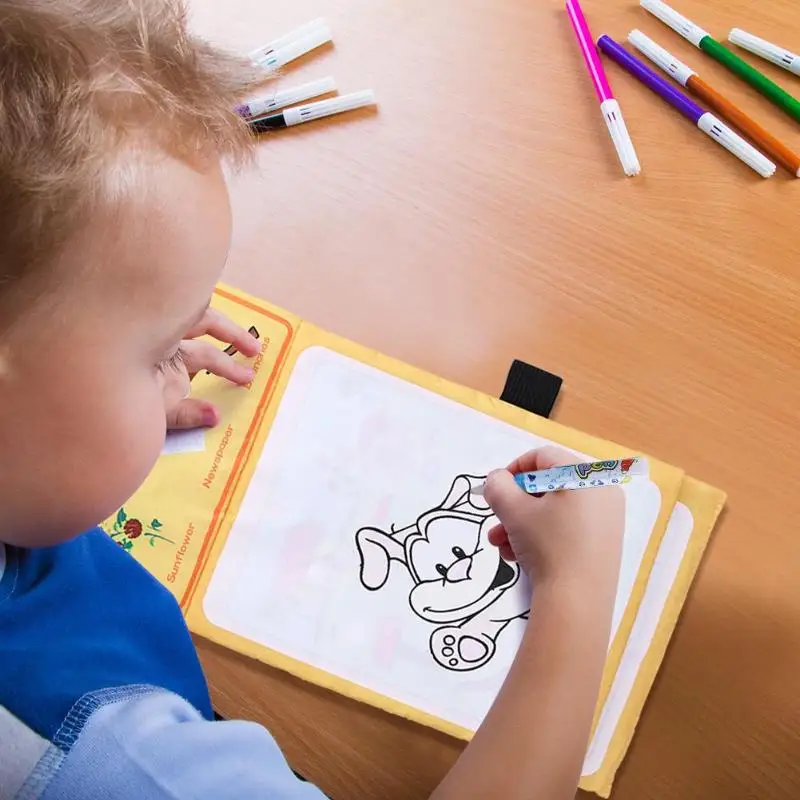 

Cartoon Magic Kids Water Drawing Book Coloring Book Graffiti Tool with Pen Children's Early Educational Gifts Toys Drawing Books