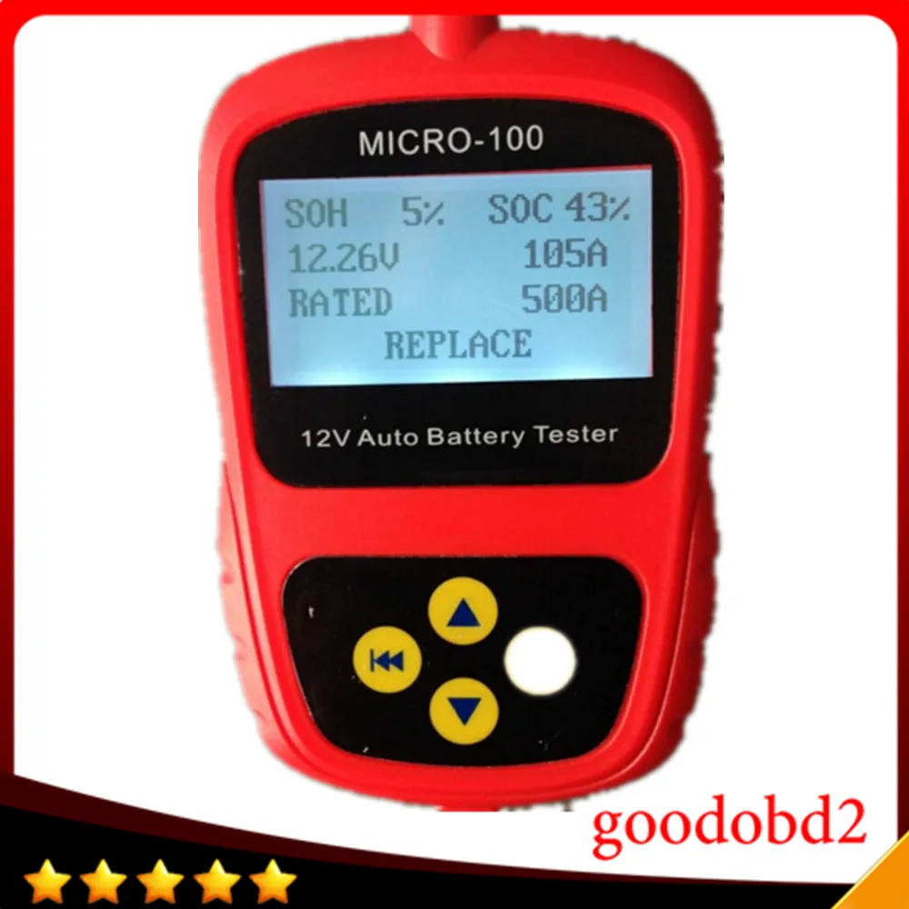 12V автомобиль Батарея тестер MICRO 100 нагрузкой цифровой проводимости и