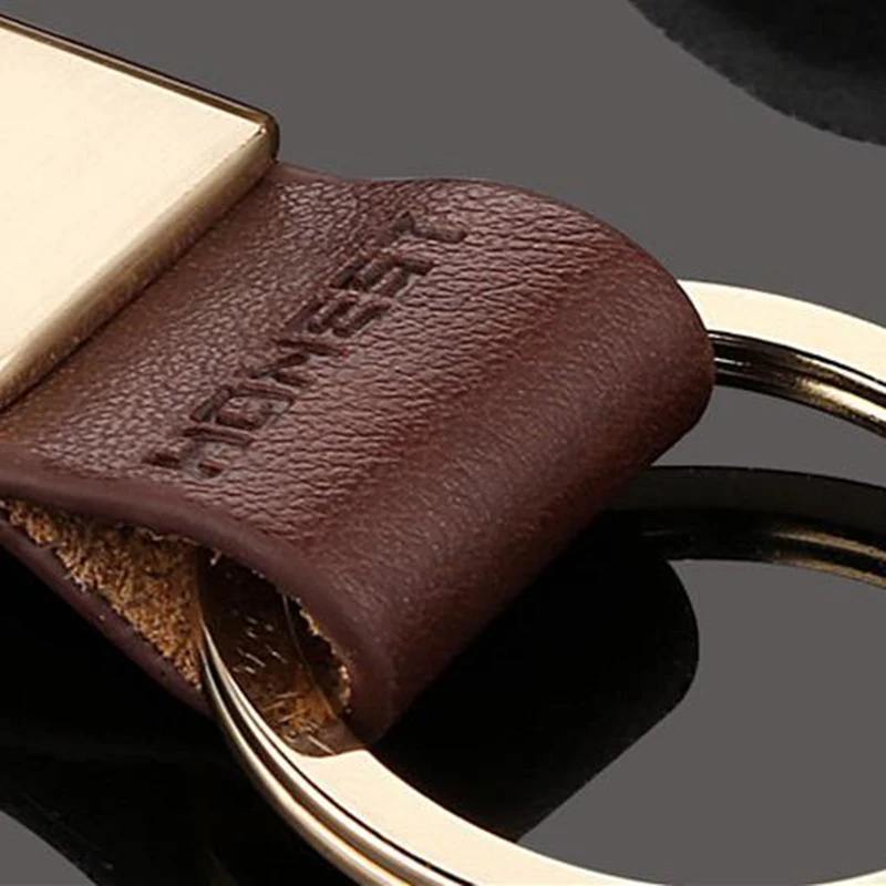 Подарочный автомобильный брелок высококачественный для ключей с кожаной