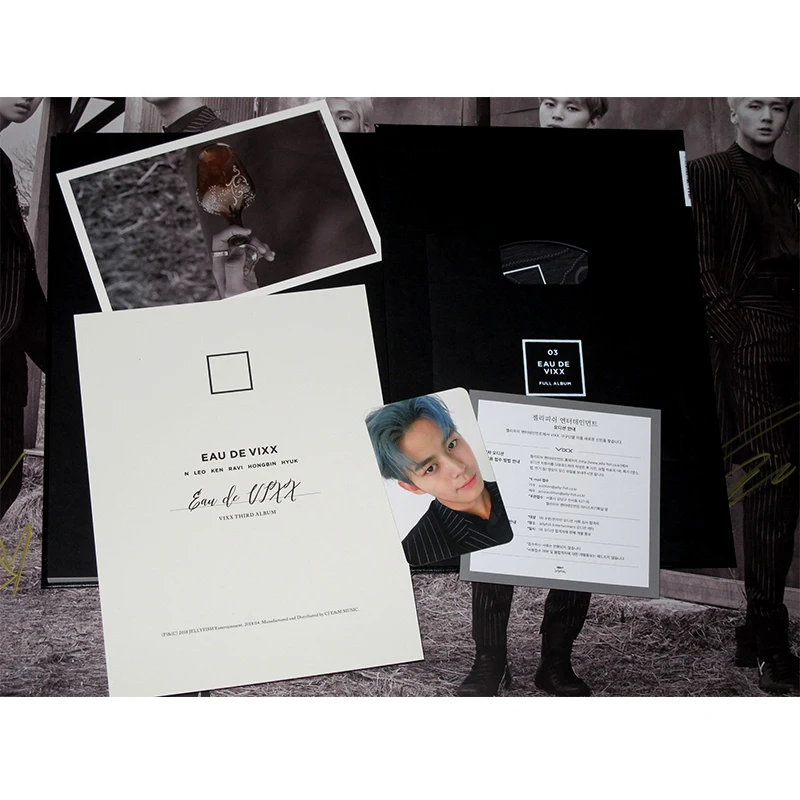 K POP подписанный VIXX autographed 3nd альбом EAU DE CD + photobook 052018|Открытки и приглашения| |
