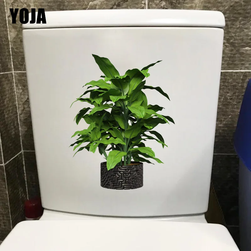 YOJA 18*23 см зеленое растение бонсай свежий туалет украшение для спальни настенные