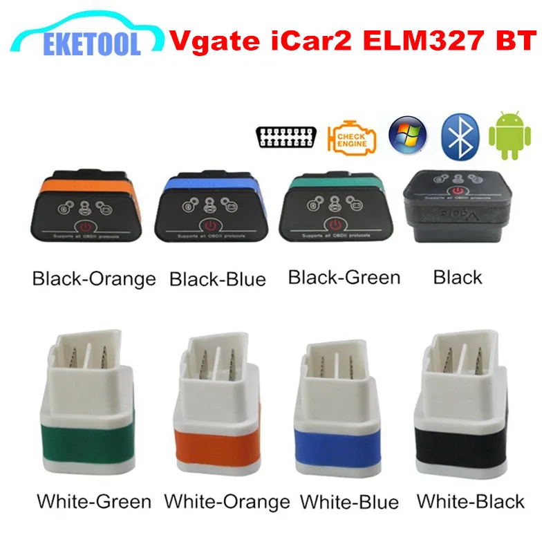 Vgate iCar2 Bluetooth для Android Torque/Windows ELM327 OBD OBD2 профессиональное решение подходит
