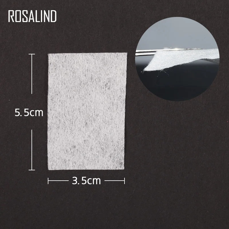 ROSALIND 900 шт./пакет Хлопковое полотенце для ногтей Гель лак удаления