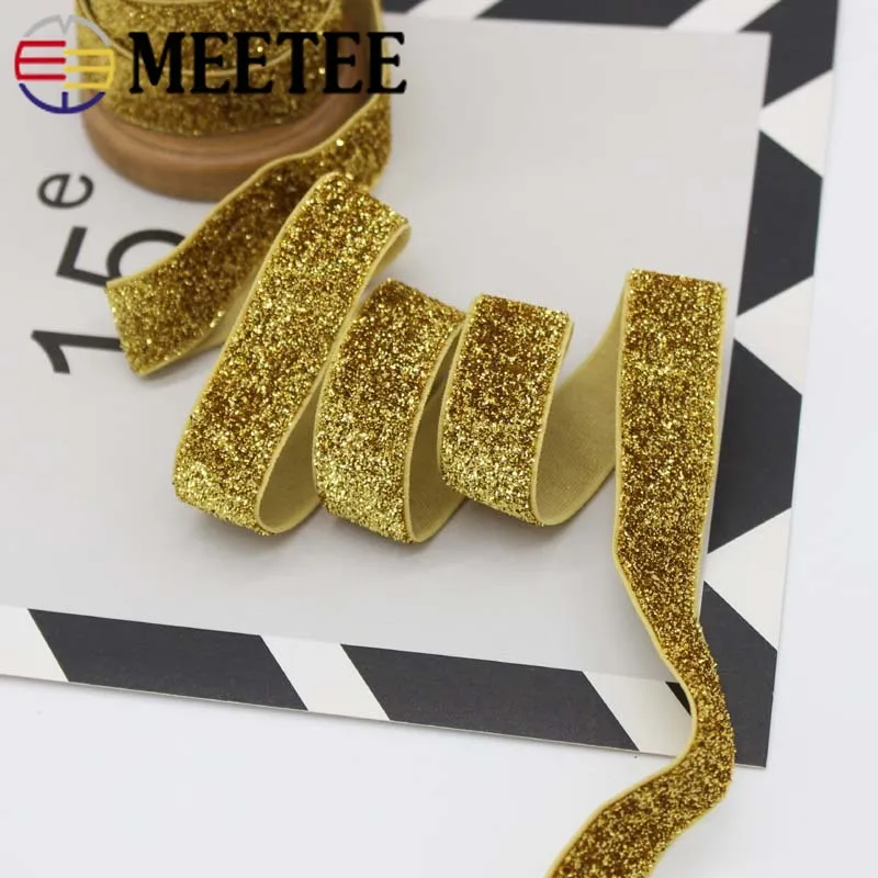 45 ярдов 20 мм бархатная эластичная лента бант для волос девочек Резиновая ленты