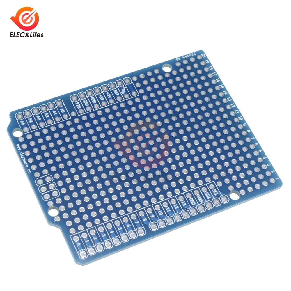 1 компл. прототип платы расширения печатной для Arduino ATMEGA328P UNO R3 Proto Shield FR 4 Fiber PCB