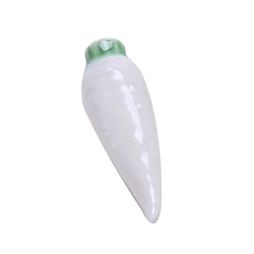 white carrot Милые овощи морковь животное дизайн палочки для еды подставка керамические палочки для еды вилки ложки держатели домашний декор палочки для еды - Цвет: white carrot