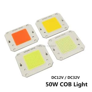 12 В, 32 В, 50 Вт, светодиодный монолитный блок со встроенным драйвером Smart IC, высокая мощность, 12 В, монолитный блок светодиосветодиодный, холодный белый теплый полный спектр белого