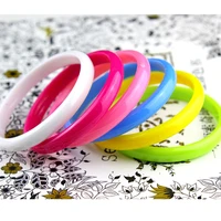 fashion plastic hand charm bracelets bangles light candy color women girl hand accessories jewelry free shipping