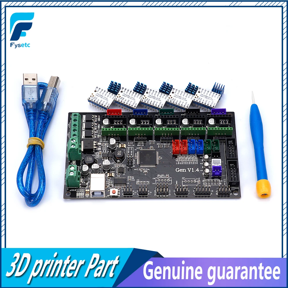Gen V1.4 4 слойная печатная плата 3D комплект принтера с доска + 5 шт. TMC2130/TMC2208 Stepstick