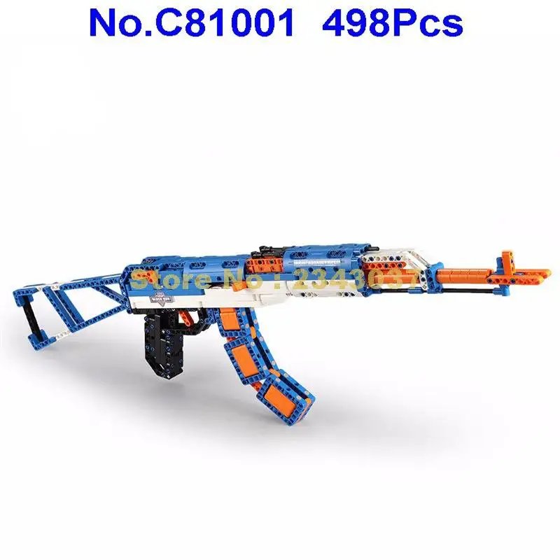 C81001 498 штук военный Ak 47 Штурмовая винтовка пистолет строительный блок