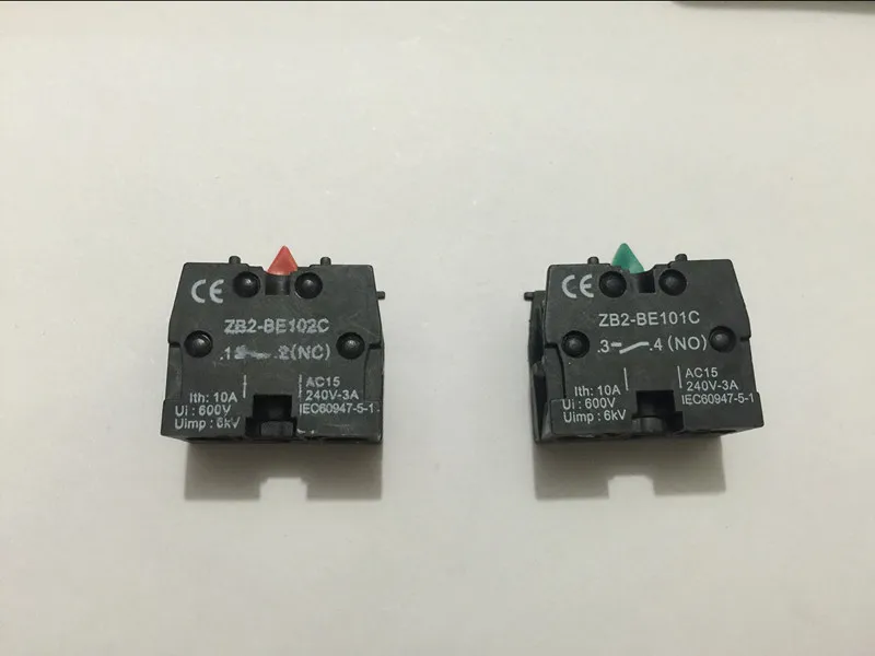 10 шт. ZB2 BE101C без BE102C NC Контактный блок заменяет 10A 400V|blocks|block block |