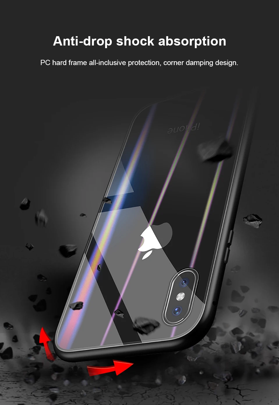 Магнитный адсорбционный металлический жесткий чехол для iPhone X, 8, 7, 6, 6S Plus, задний чехол s, чехол для samsung Galaxy S9, S8, S7 Plus, Note 8