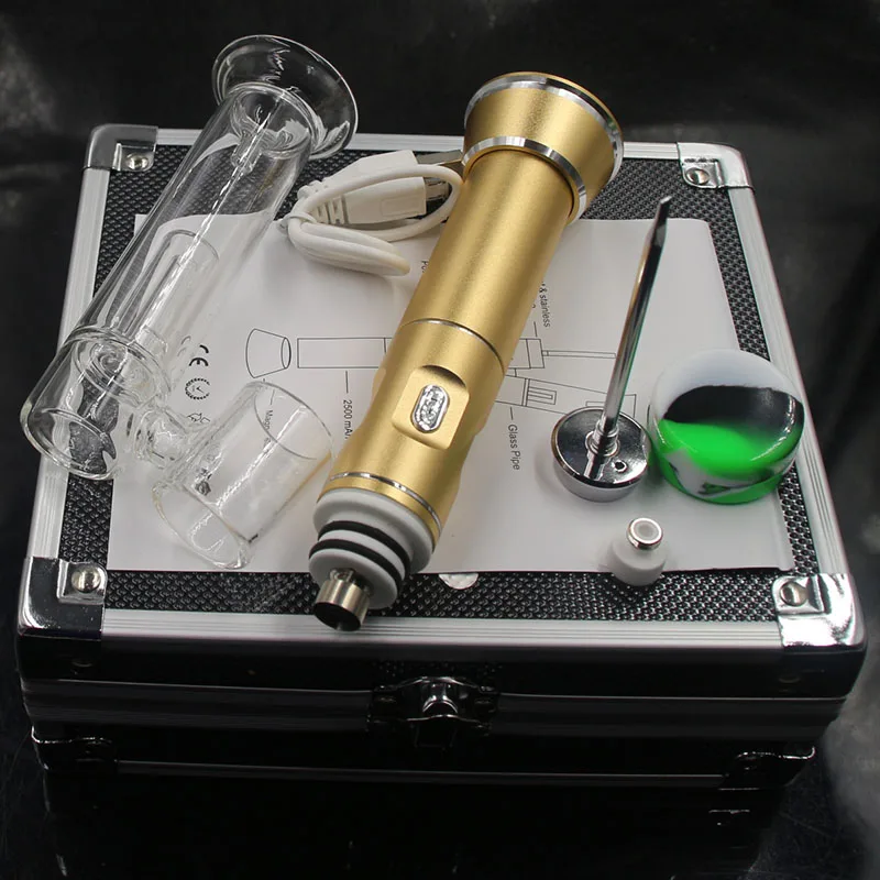 Комплекты enail портативная G9 Вощеная ручка Henail Plus Dab Rig с кварцевым титановым