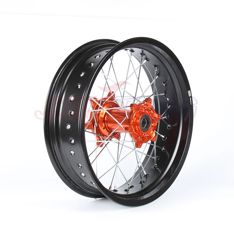 Оранжевая ступица заднего колеса Supermotard 5 0*17 дюймов для KTM SXF EXC-R SX EXC 300 450 125 250 350 530