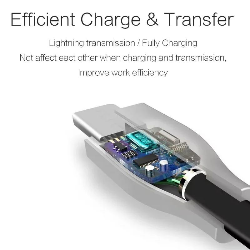 USB Type C Cable Zinc Alloy USB C Cable Fast Charging Data Cable Type-C USB Charger Cables for Samsung S10 S9 S8 Xiaomi Huawei