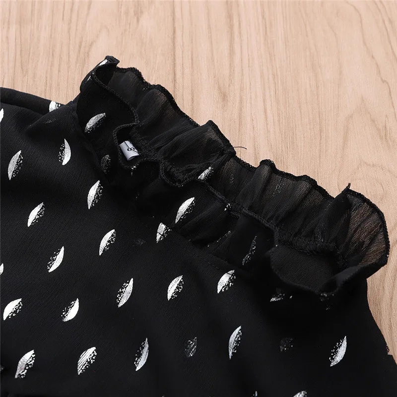 

Women Boho Beach Summer Chiffon Blouse Elegant Polka Dot Top Ruffles Ladies Blouse long sleeve playa blusas femininas elegante