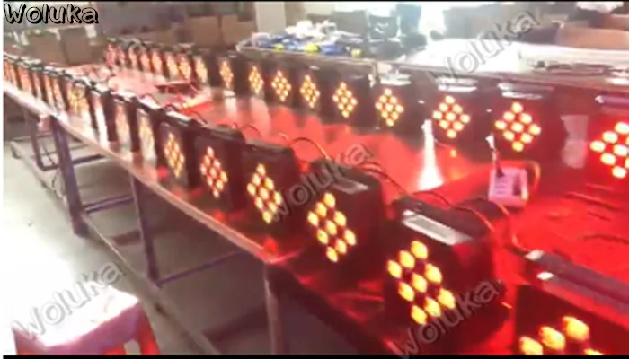 Беспроводный Par свет 9 световых бусин 18 Вт 6 в 1 батарея LED зарядка лампа