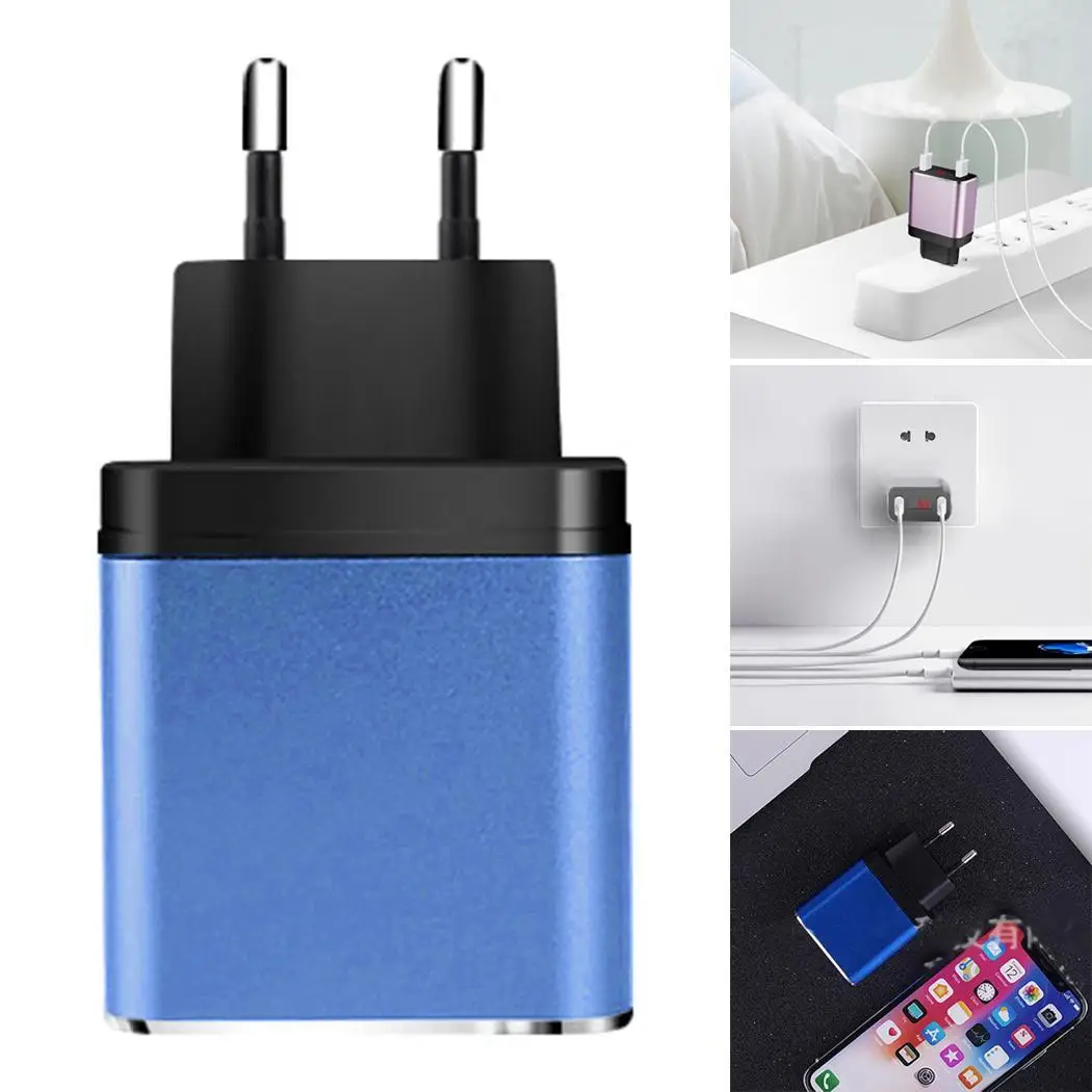 Универсальный мобильный телефон с 2 USB-портами и цифровым дисплеем 060 DC110V-240V ~ 50/60Hz