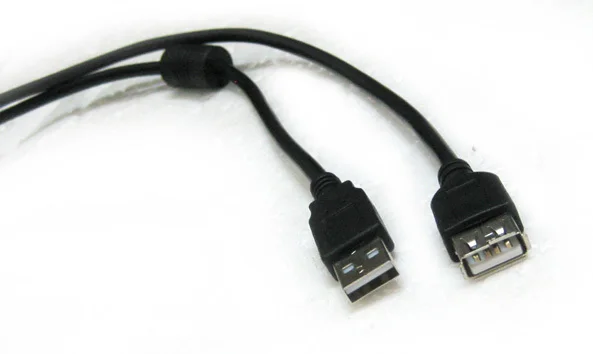 Черный Удлинительный кабель USB 2 0 3 м штекер А гнездо м/ф свинцовый удлинитель с