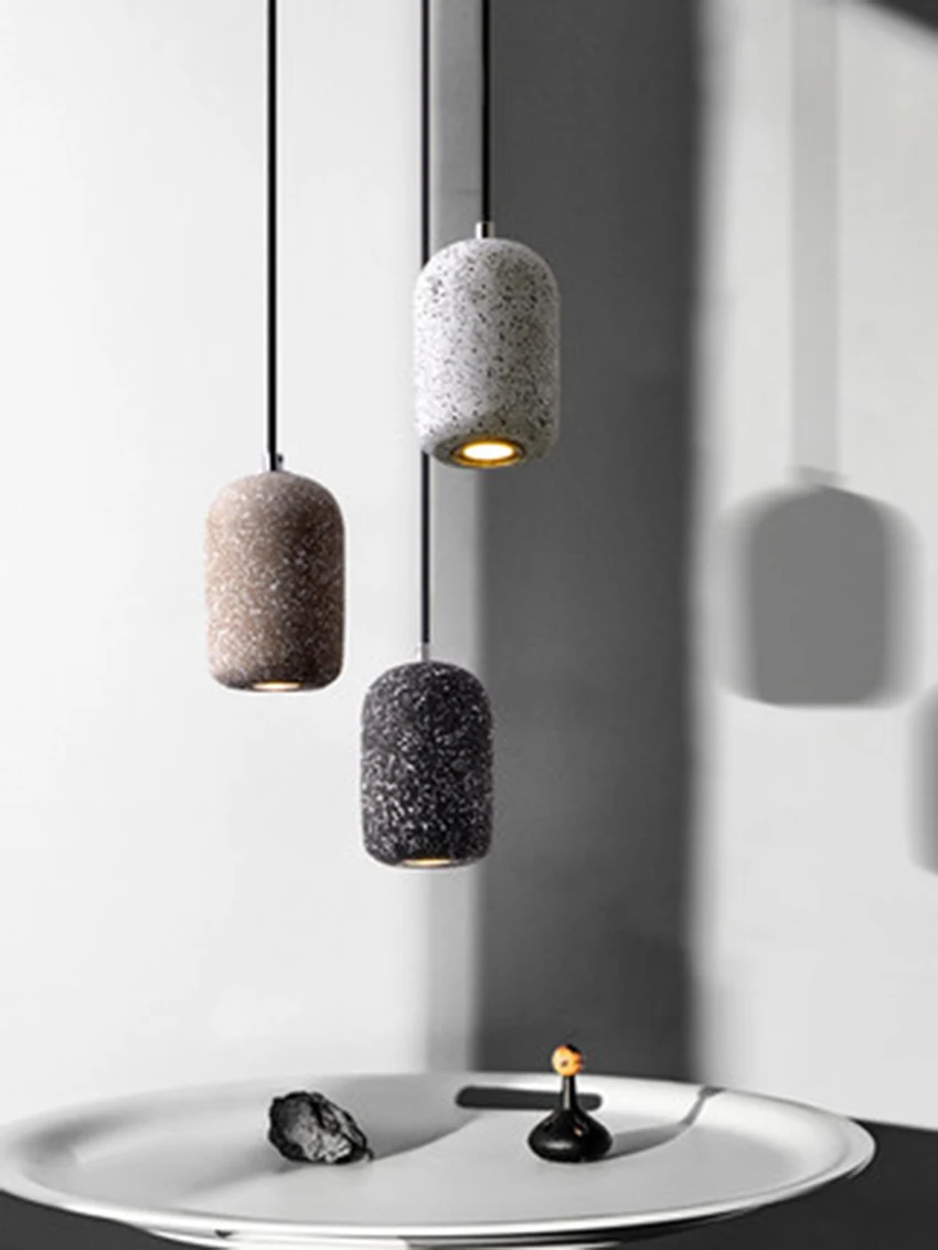 Vintage Dining Room LED Pendant Lamp Nordic Industrial Wind Cement Light Cafe Bar Home Deco Hanglamp Lighting Luminaire | Освещение