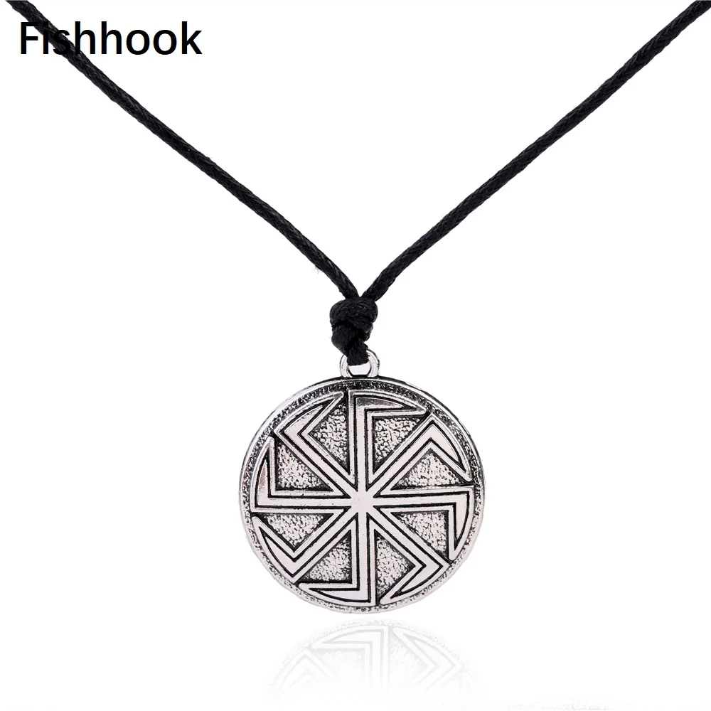 Рыбий крючок славянский Wicca Sigil талисман Античная Подвеска Коловрат символ