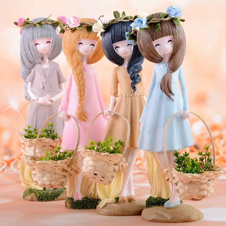 

Modern home decorations living room TV cabinet porch doll ornaments cute beautiful girl heart creative wedding gifts