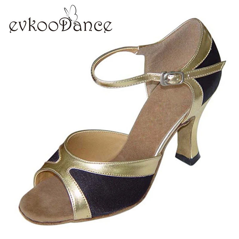 2017 г. Размеры США 4 12 бренд Evkoodance Zapatos De Baile 6 см 7 8 удобные женские бальные туфли для